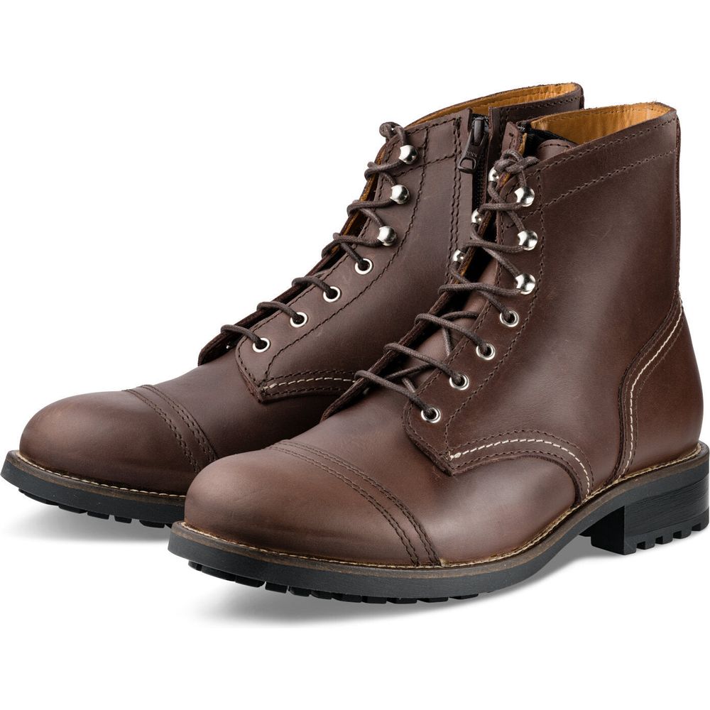 Rokker Moto Ranger Ladies Leather Boots Brown
