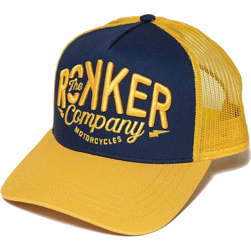 Rokker Motorcycles And Co. Trucker Cap Navy / Yellow