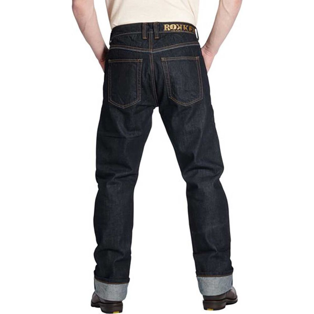 Rokker Original Raw Denim Jeans Selvedge Black