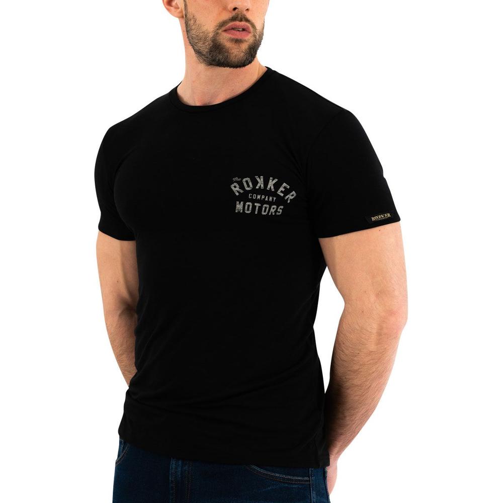 Rokker Performance Motors Patch T-Shirt Black