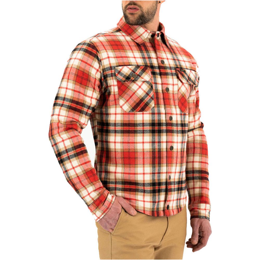Rokker Phoenix Rider Shirt Red / Black / Beige