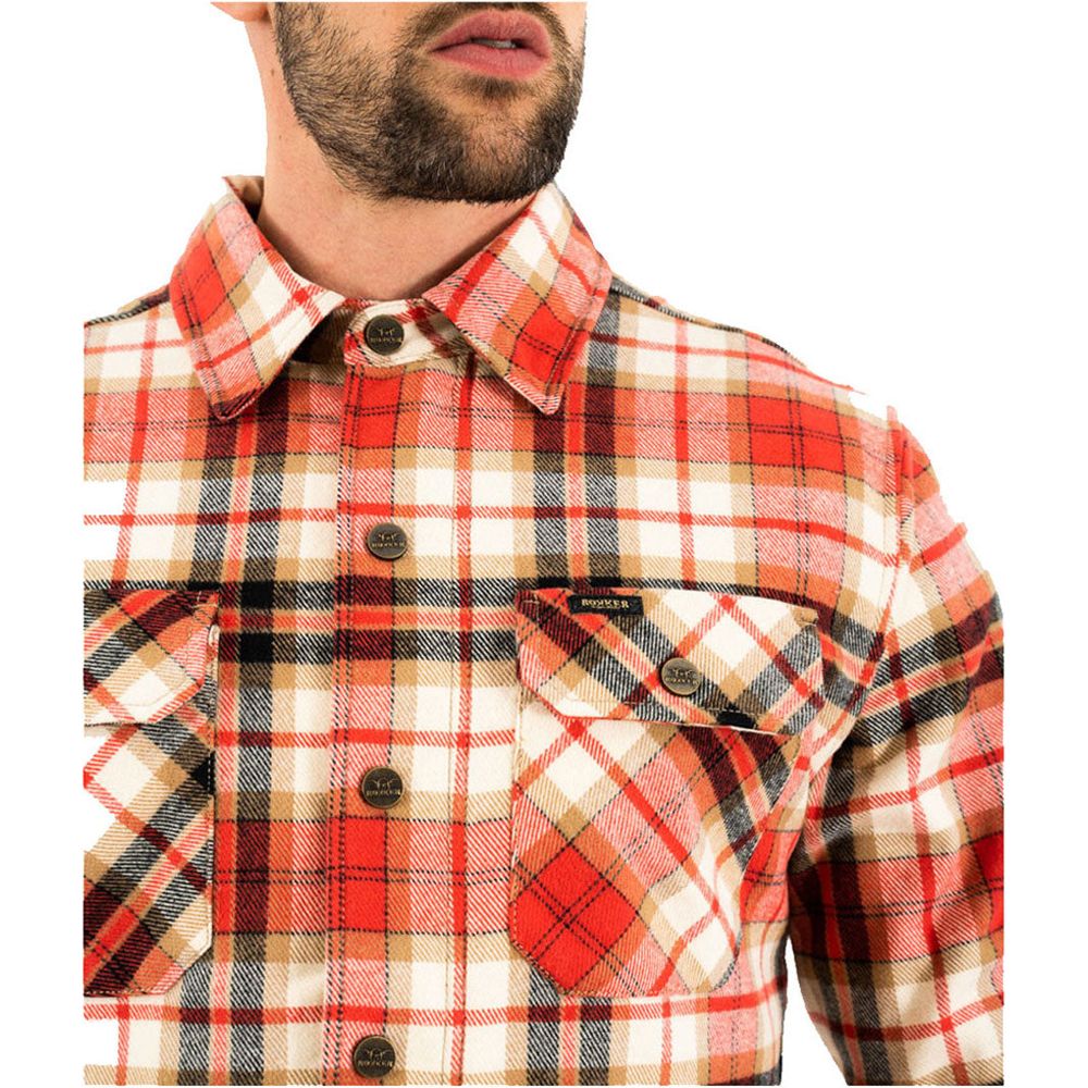 Rokker Phoenix Rider Shirt Red / Black / Beige