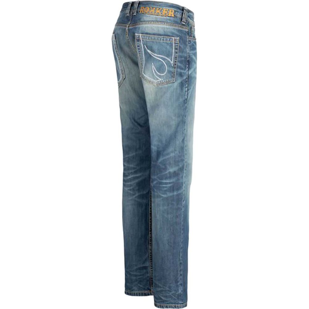 Rokker Rebel Denim Jeans Stonewashed Blue