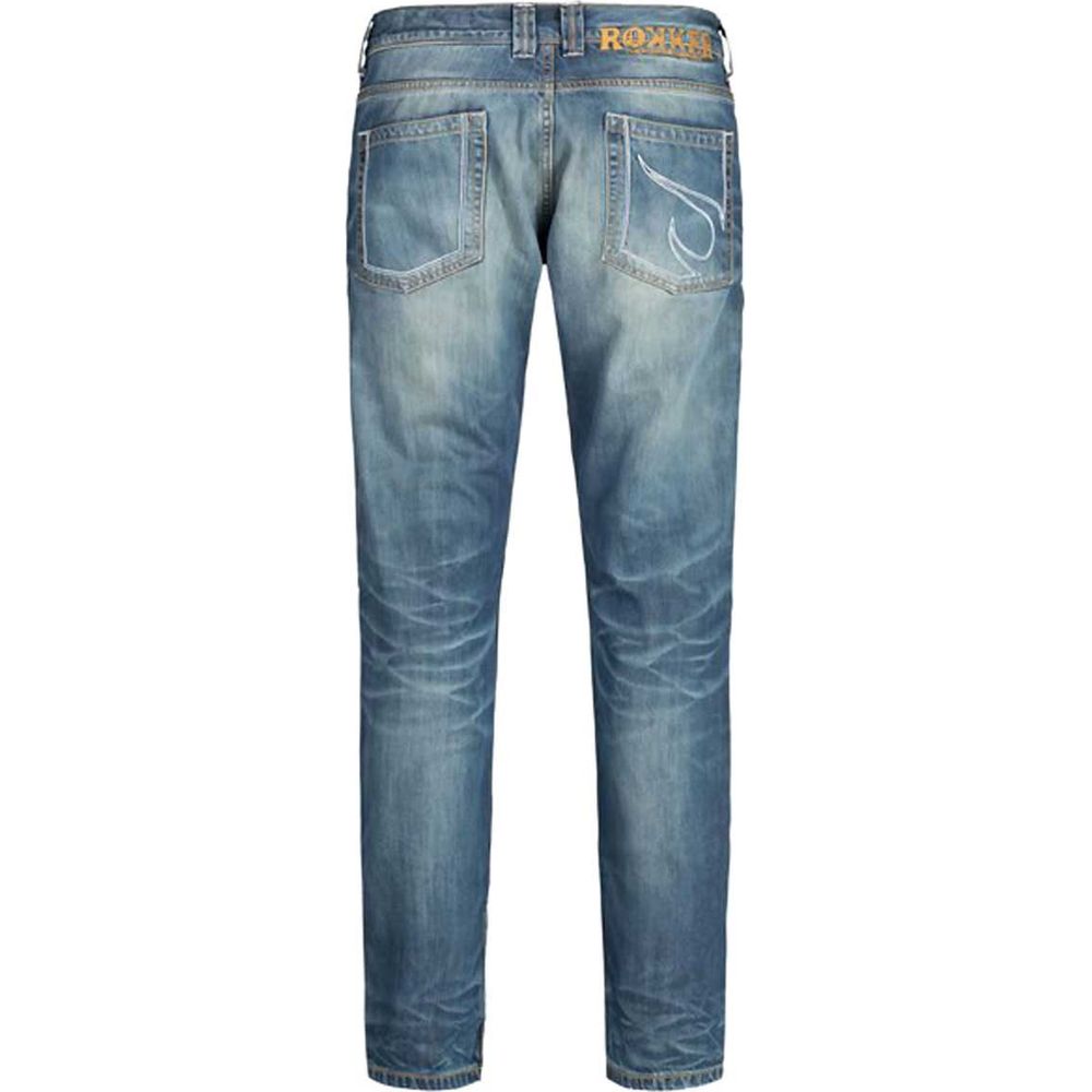 Rokker Rebel Denim Jeans Stonewashed Blue