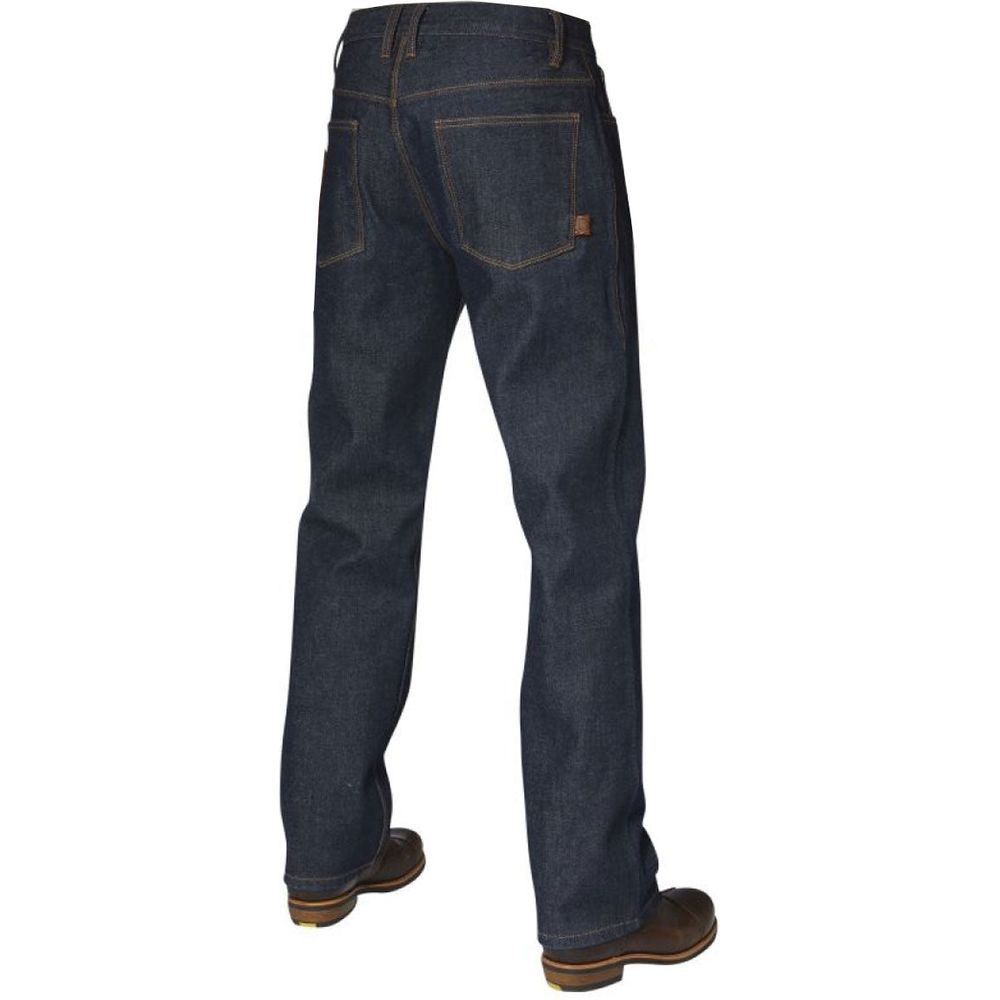 Rokker Revolution Straight Fit Denim Jeans Raw Blue