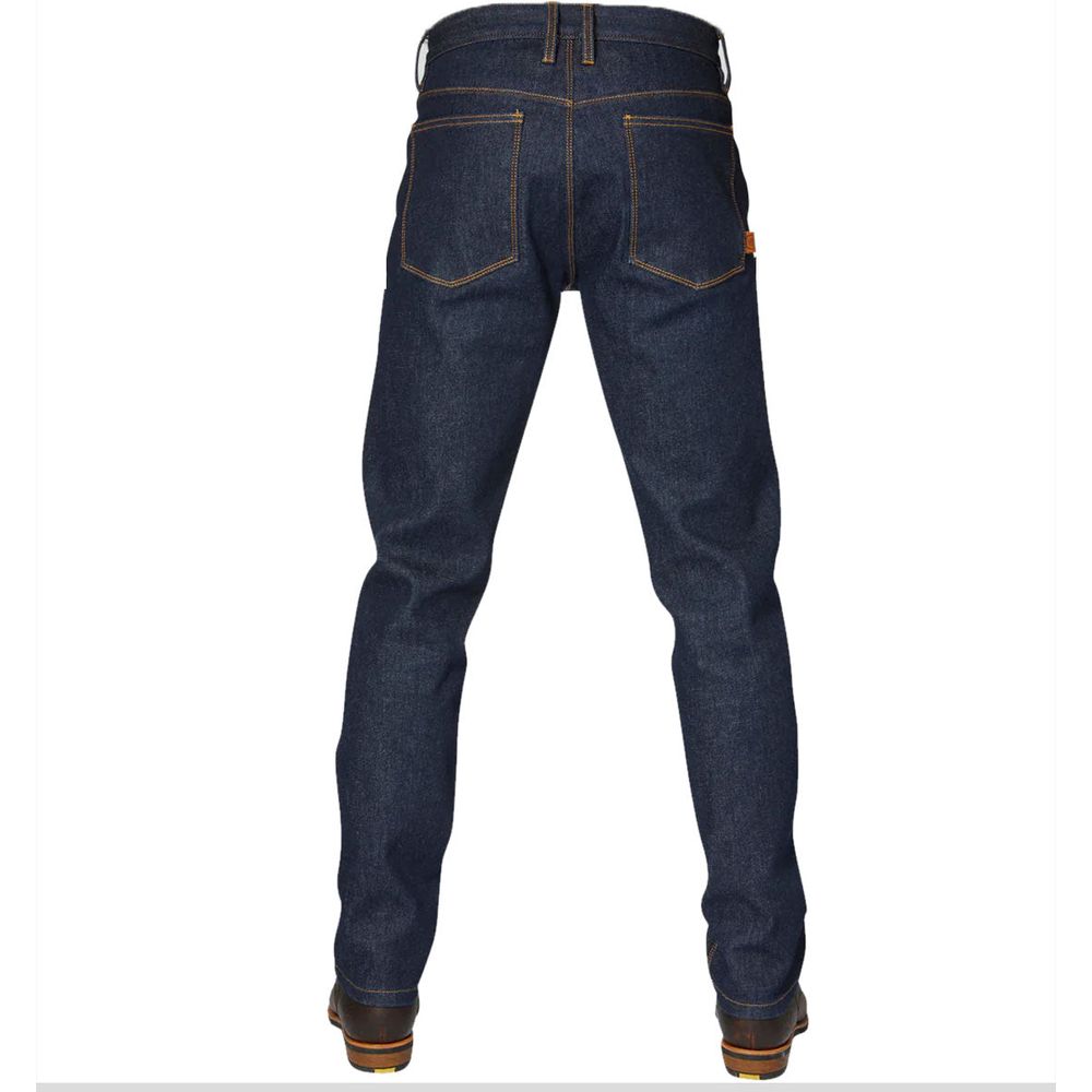 Rokker Revolution Tapered Slim Fit Denim Jeans Stonewashed Blue