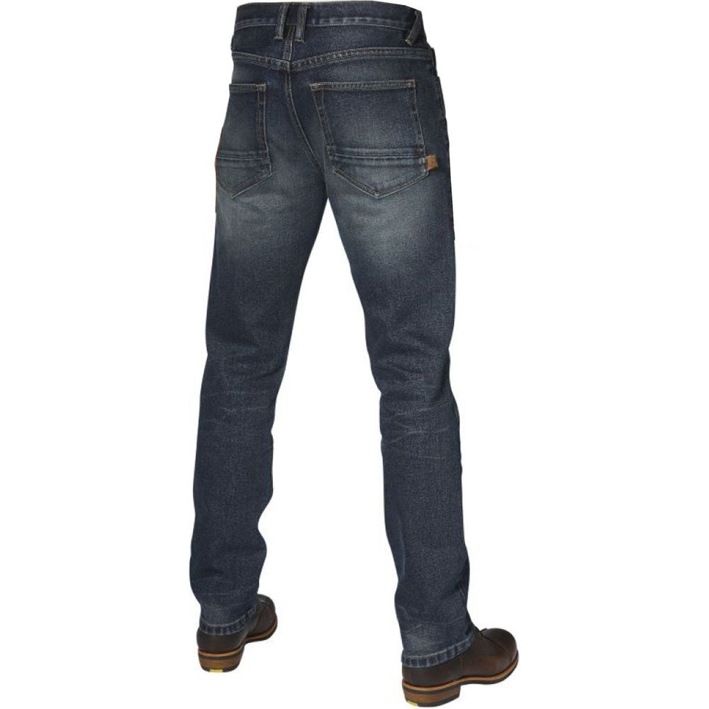 Rokker Rokkertech AAA Straight Fit Denim Jeans Washed Blue