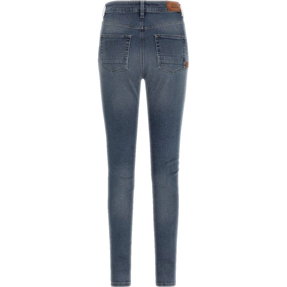 Rokker Rokkertech High Waist AA Denim Jeans Washed Blue