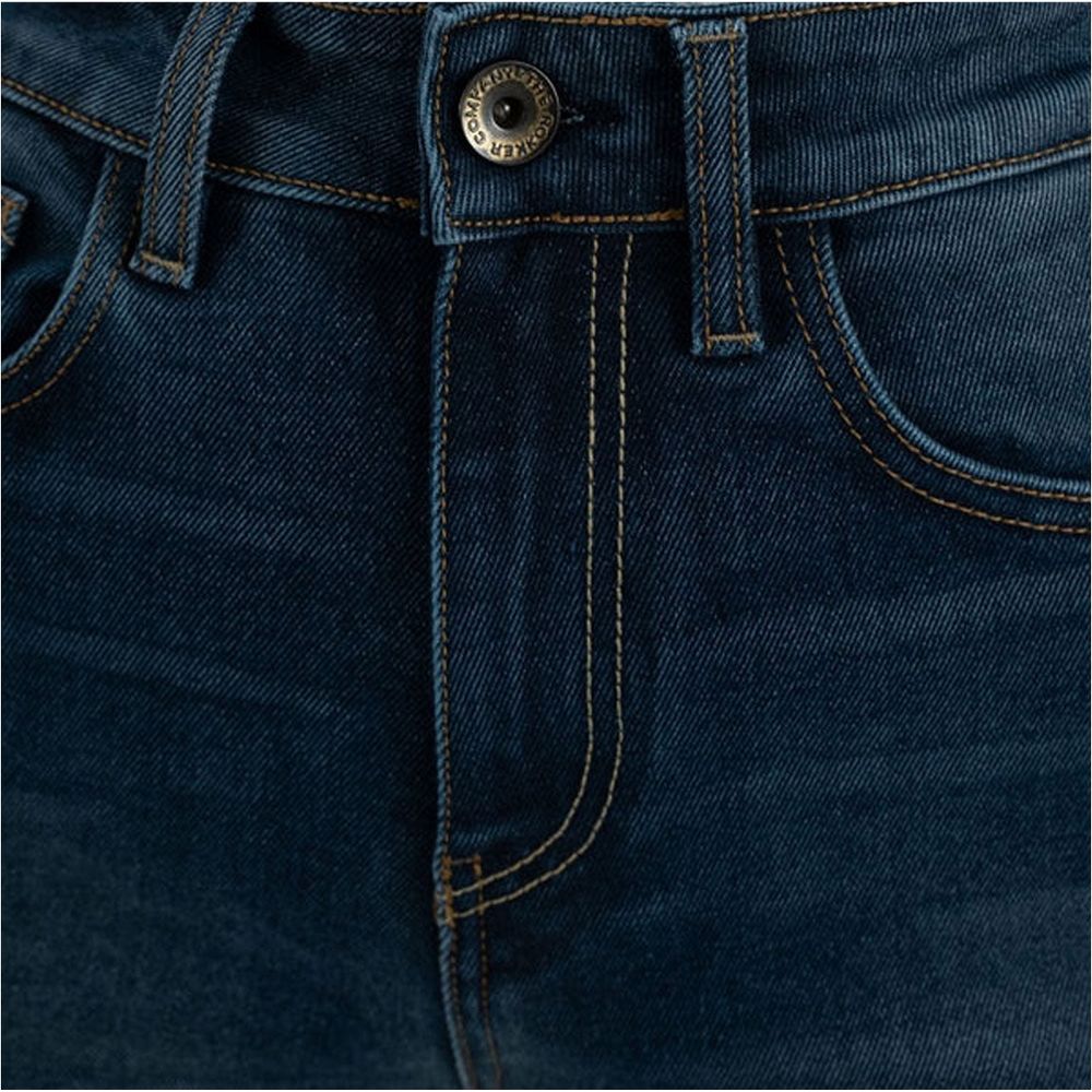 Rokker Rokkertech High Waist AA Denim Jeans Washed Blue