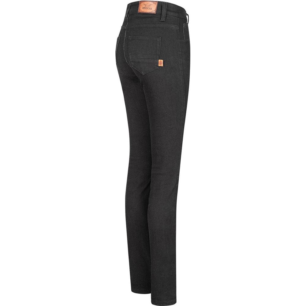 Rokker Rokkertech Ladies High Waist Denim Jeans Black
