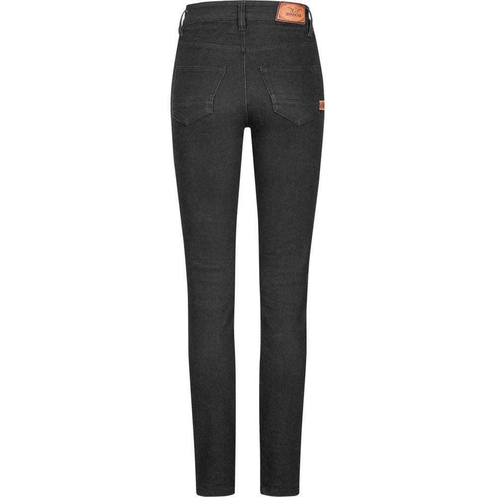 Rokker Rokkertech Ladies High Waist Denim Jeans Black