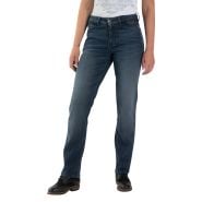 Rokker Rokkertech Ladies Mid-Rise Slim Fit Denim Jeans Blue