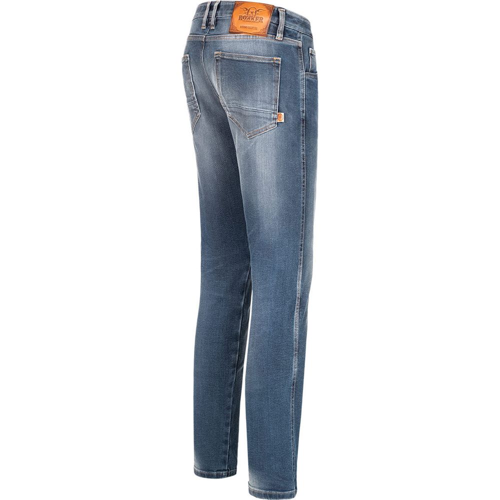 Rokker Rokkertech Tapered Slim Fit Denim Jeans Blue
