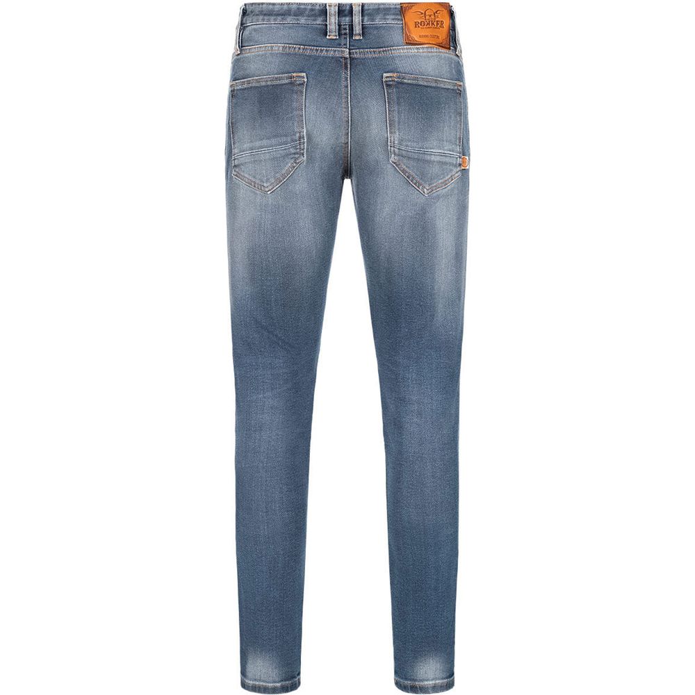 Rokker Rokkertech Tapered Slim Fit Denim Jeans Blue