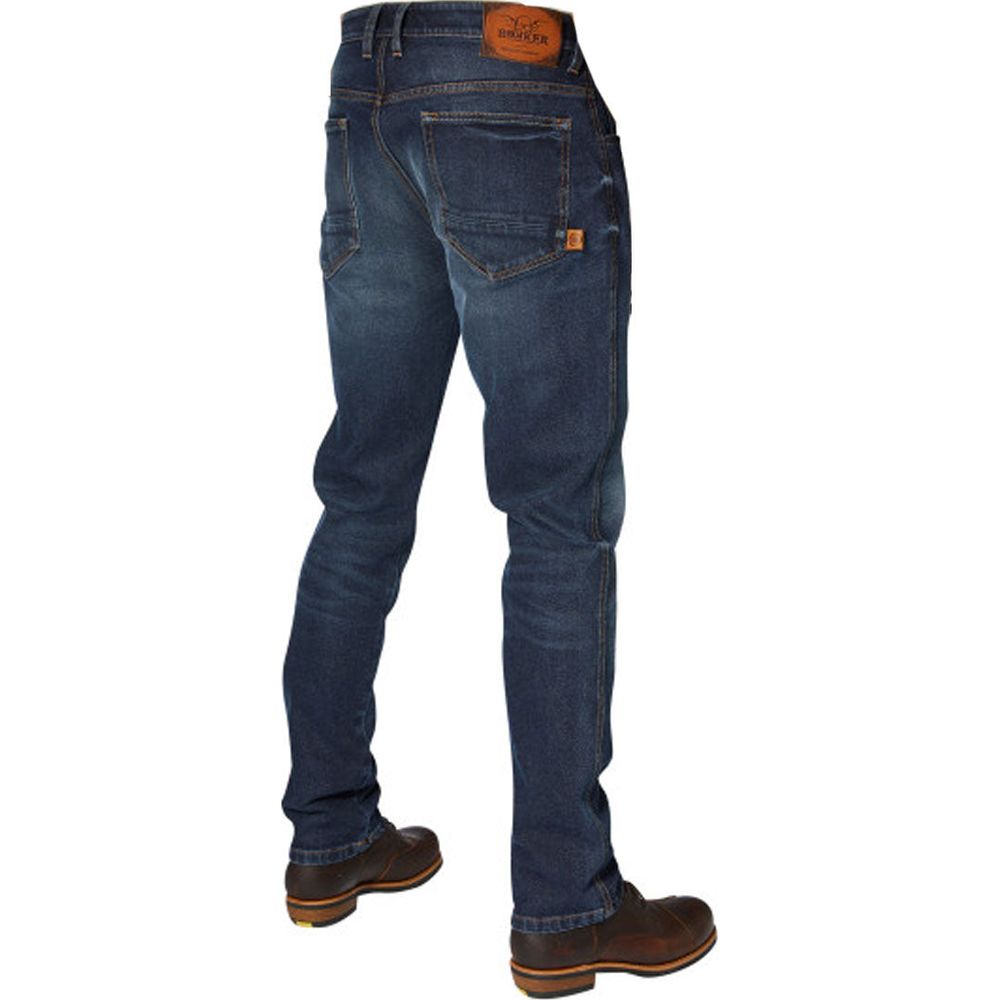 Rokker Rokkertech Tapered Slim Fit Denim Jeans Dark Blue