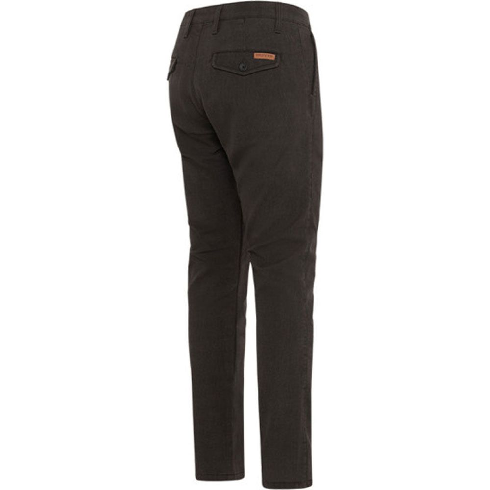 Rokker Tweed Tapered Slim Fit Chinos Dark Grey
