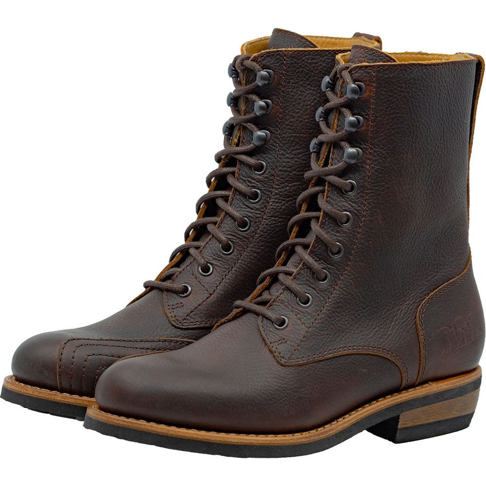 Rokker Urban Rebel Ladies Leather Boots Brown