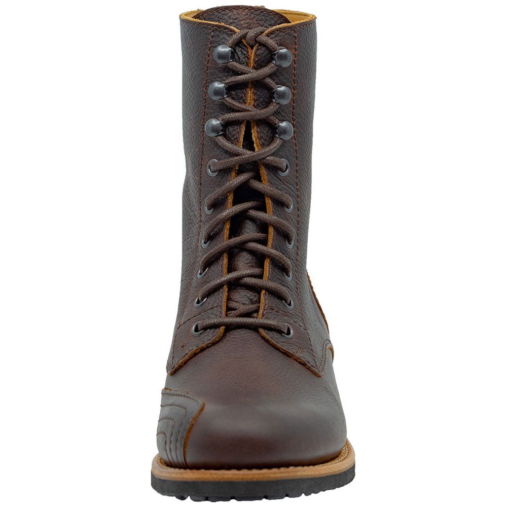 Rokker Urban Rebel Ladies Leather Boots Brown