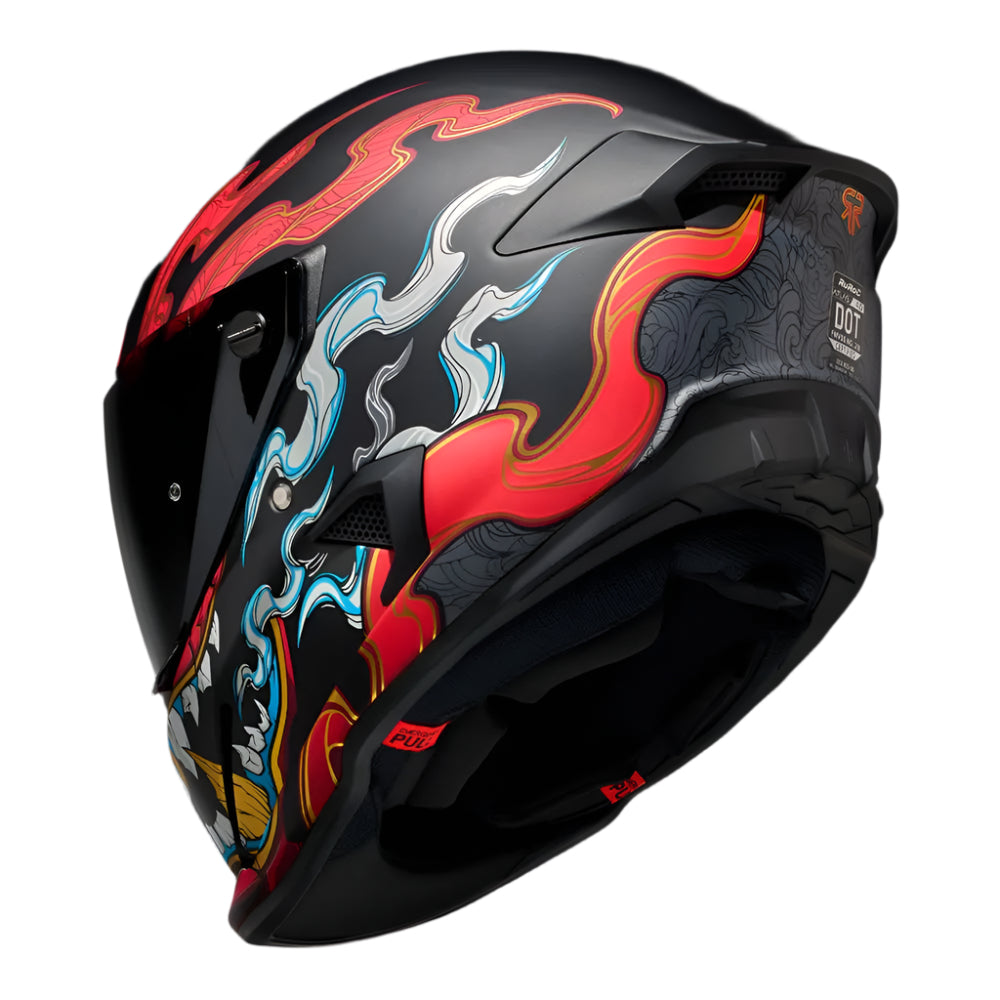 Ruroc AT4.0 Carbon Daimyo FREE UK Delivery, FREE 365 Day Returns | Moto Central