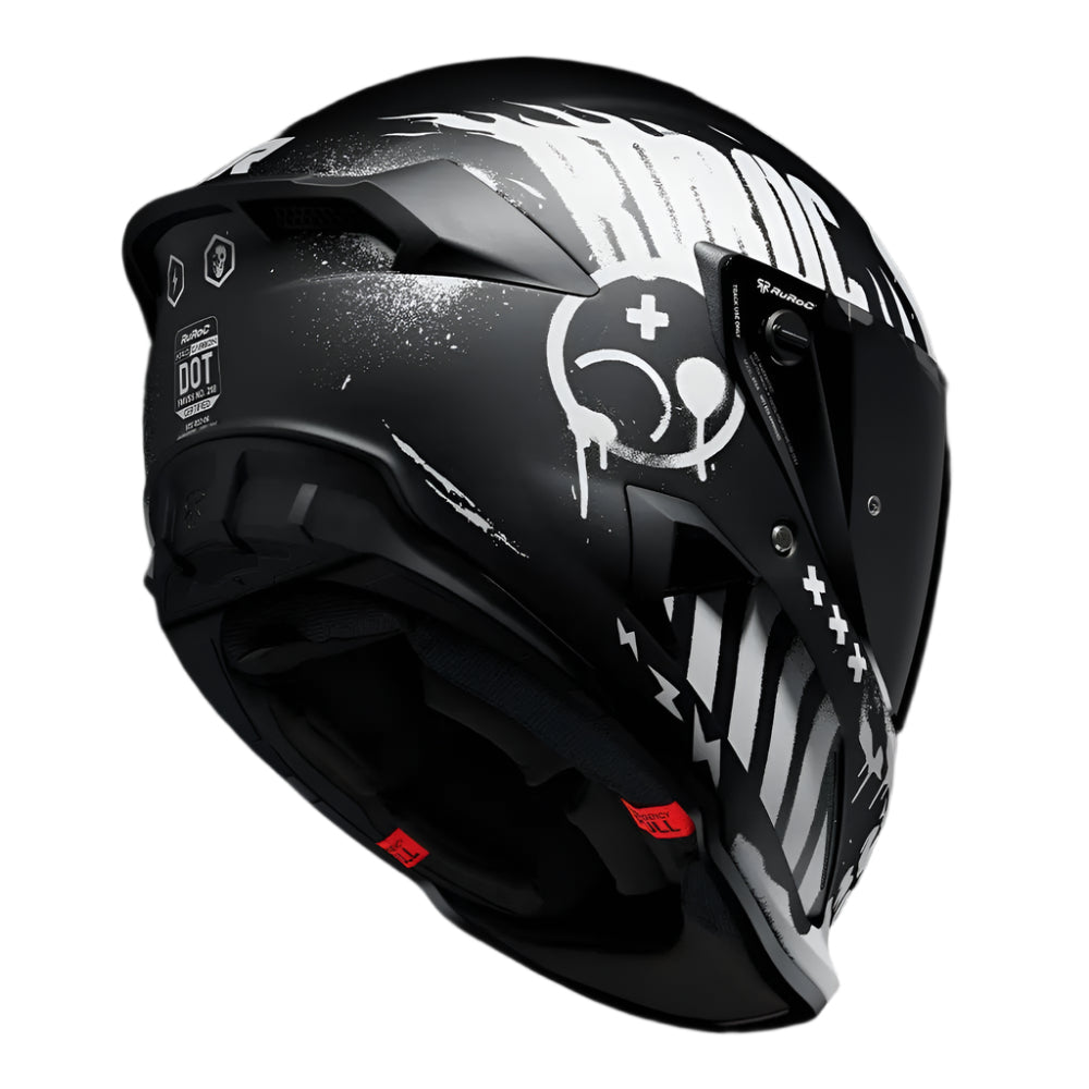 Ruroc AT4.0 Carbon Disarray FREE UK Delivery, FREE 365 Day Returns | Moto Central