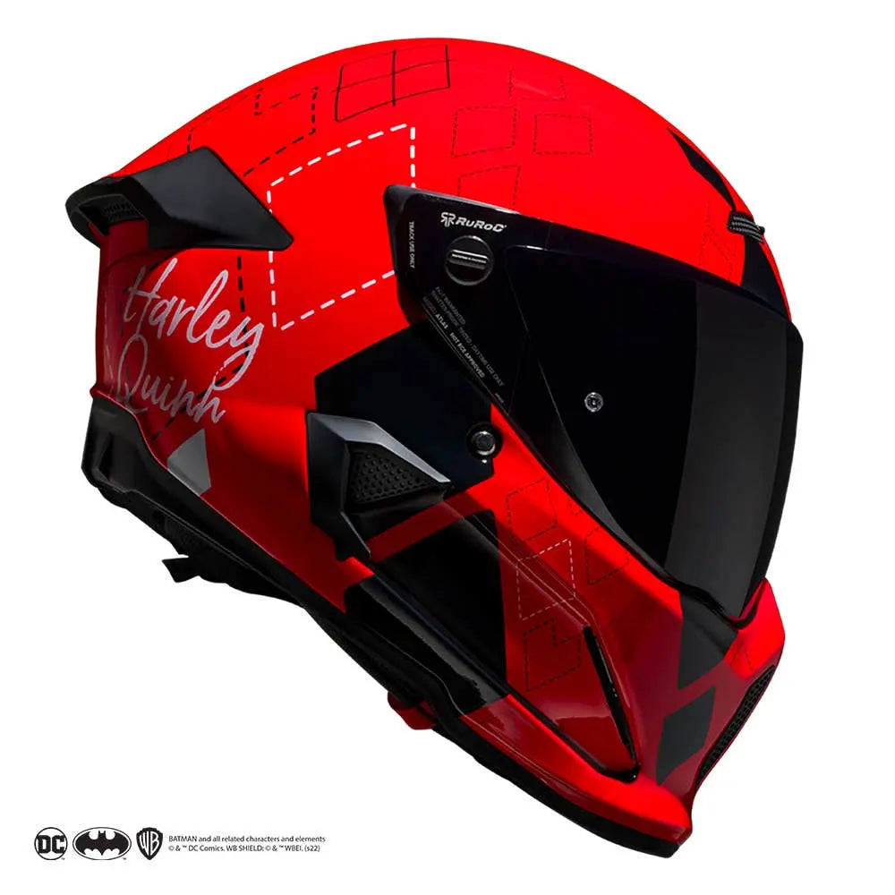 Ruroc AT4.0 Carbon Harley Quinn FREE UK Delivery, FREE 365 Day Returns | Moto Central