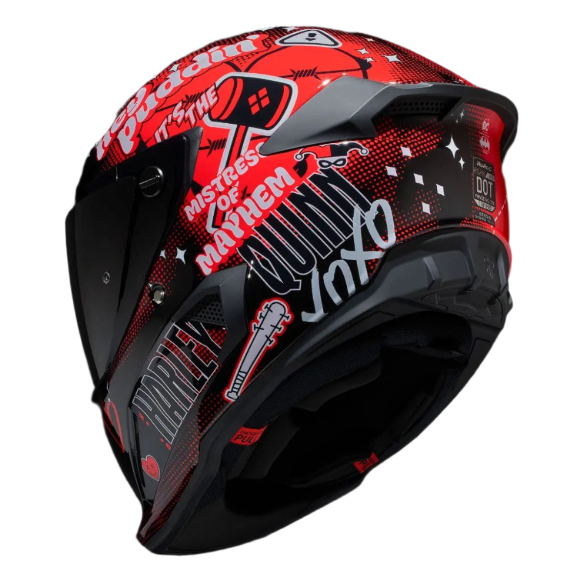 Ruroc AT4.0 Carbon Harley Quinn FREE UK Delivery, FREE 365 Day Returns | Moto Central