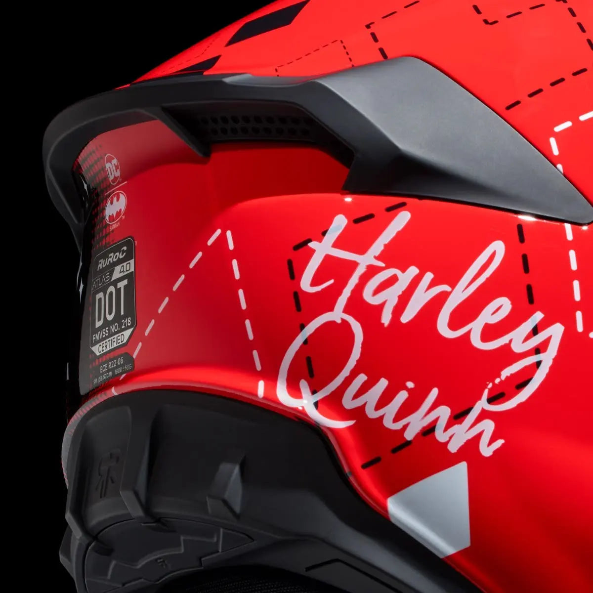 Ruroc AT4.0 Carbon Harley Quinn FREE UK Delivery, FREE 365 Day Returns | Moto Central