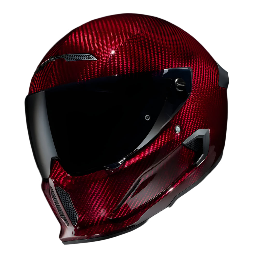 Ruroc AT4.0 Carbon Ruby Carbon FREE UK Delivery, FREE 365 Day Returns | Moto Central