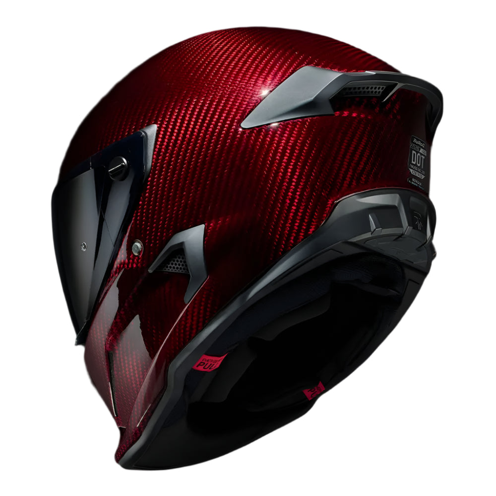 Ruroc AT4.0 Carbon Ruby Carbon FREE UK Delivery, FREE 365 Day Returns | Moto Central