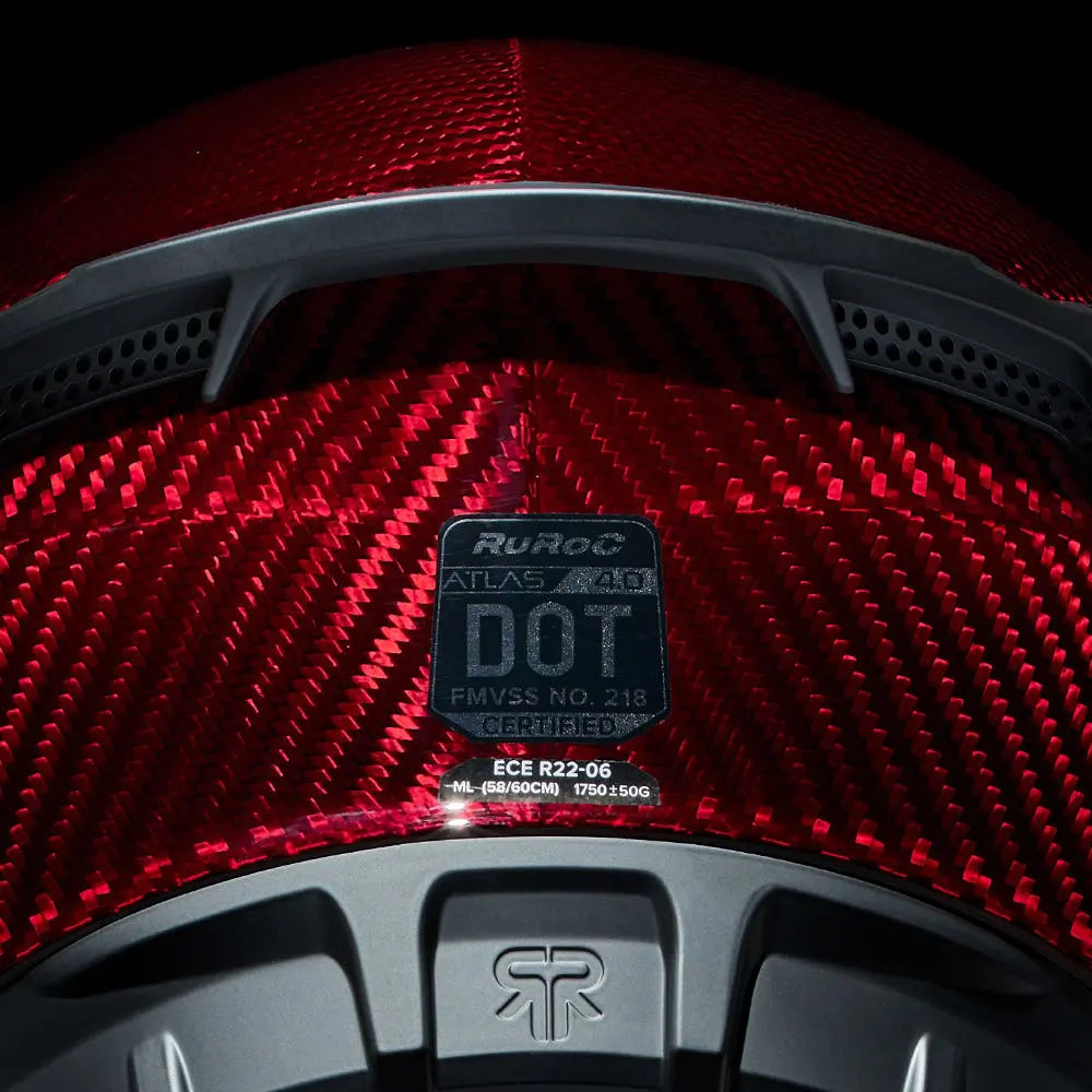 Ruroc AT4.0 Carbon Ruby Carbon FREE UK Delivery, FREE 365 Day Returns | Moto Central