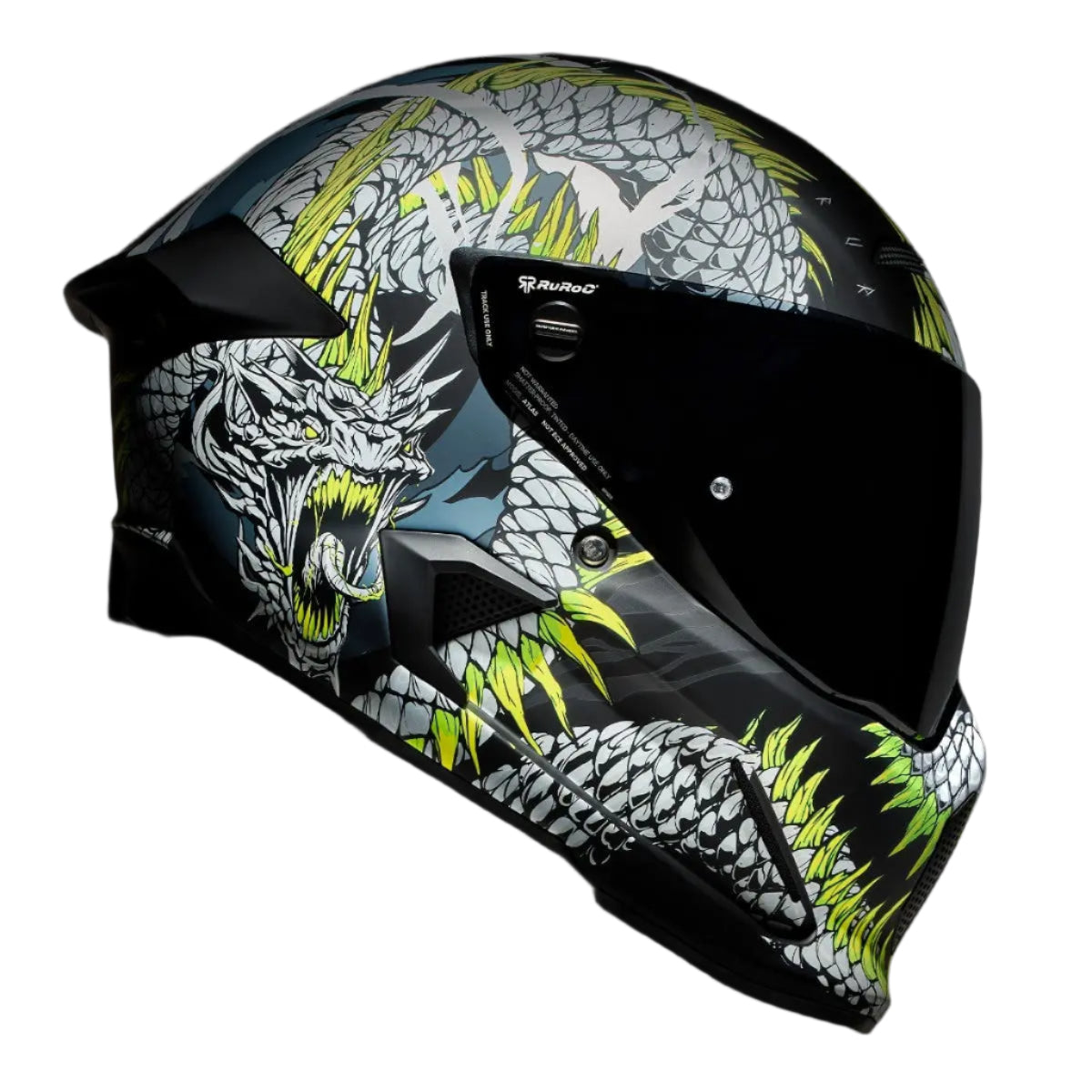 Ruroc AT4.0 Carbon Serpent FREE UK Delivery, FREE 365 Day Returns | Moto Central