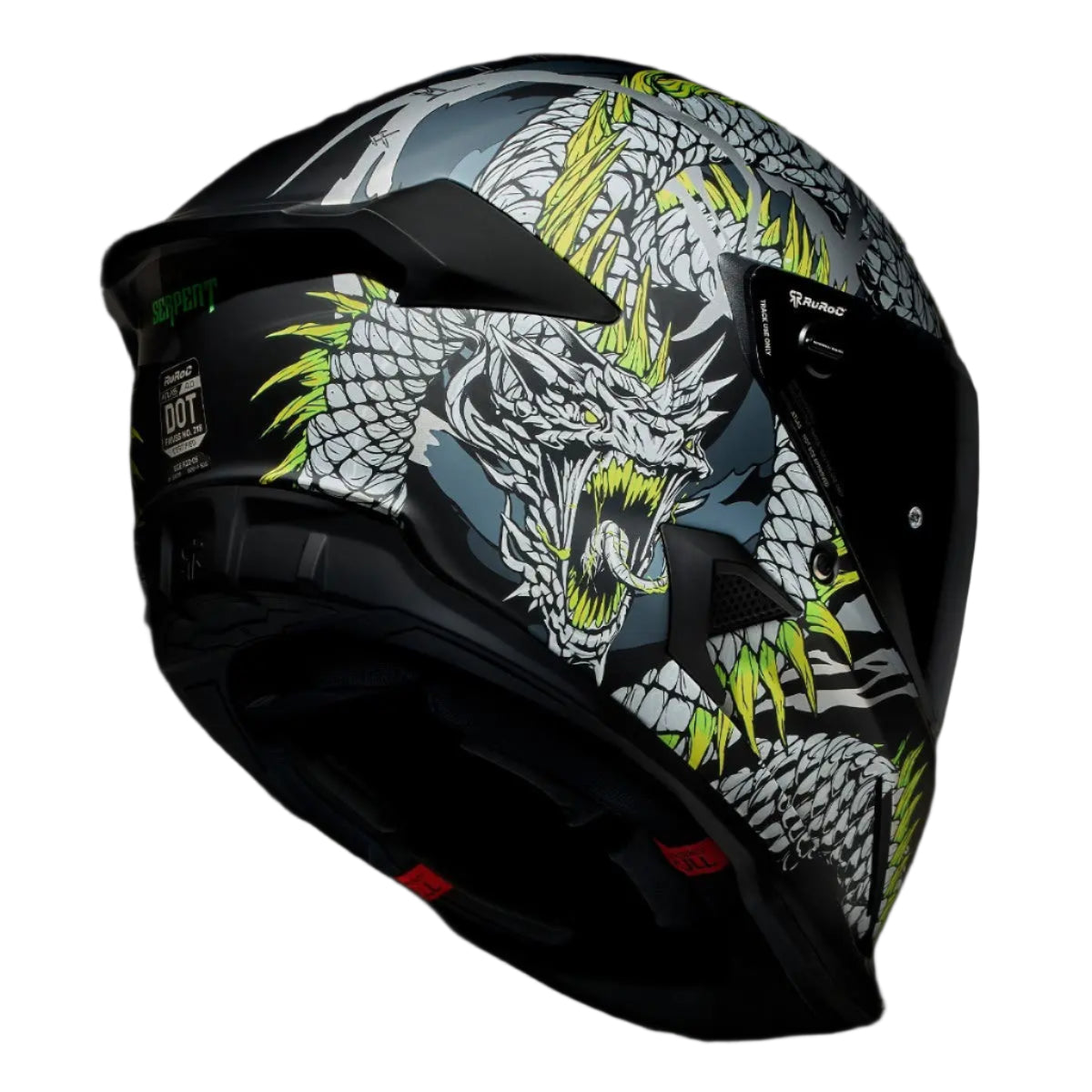 Ruroc AT4.0 Carbon Serpent FREE UK Delivery, FREE 365 Day Returns | Moto Central