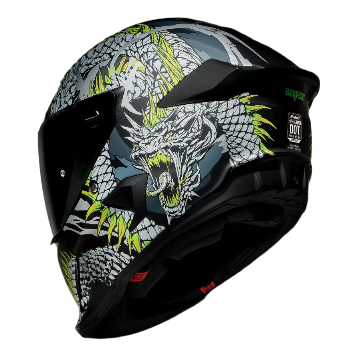 Ruroc AT4.0 Carbon Serpent FREE UK Delivery, FREE 365 Day Returns | Moto Central