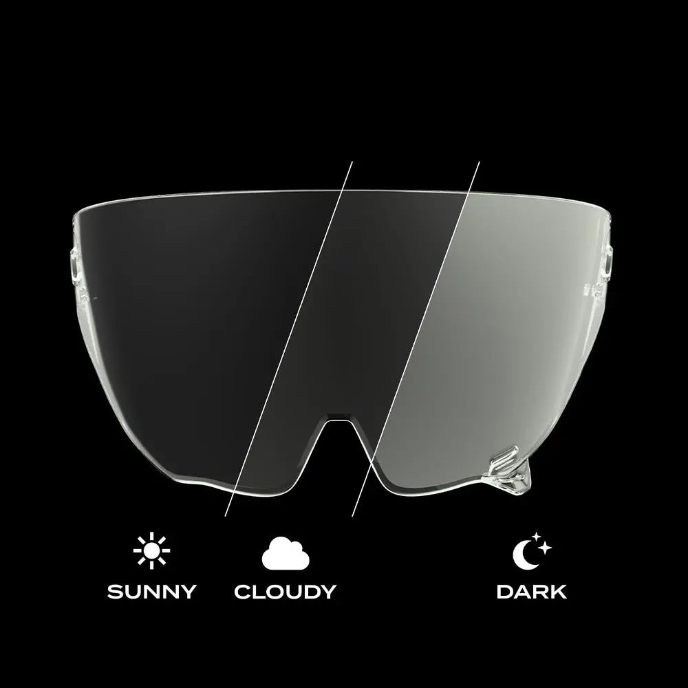 Ruroc AT4.0 Photochromic Transition Visor FREE UK Delivery, FREE 365 Day Returns | Moto Central