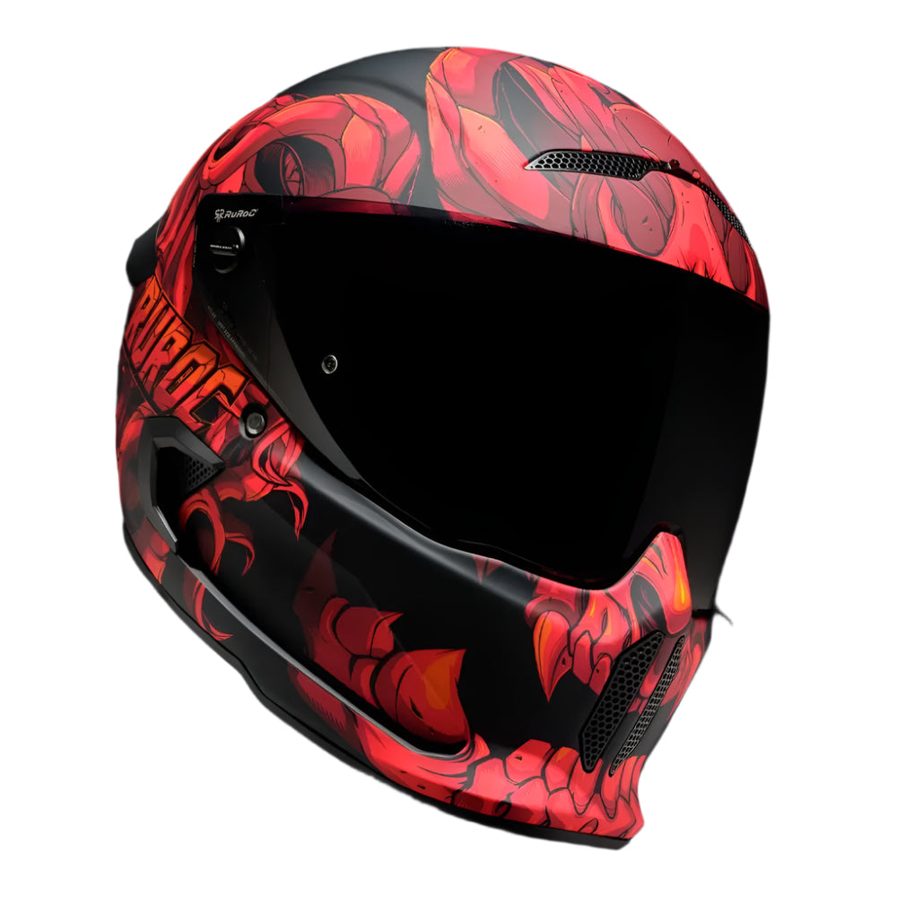 Ruroc AT4.0 Street El Diablo FREE UK Delivery, FREE 365 Day Returns | Moto Central