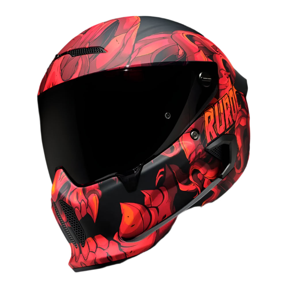 Ruroc AT4.0 Street El Diablo FREE UK Delivery, FREE 365 Day Returns | Moto Central