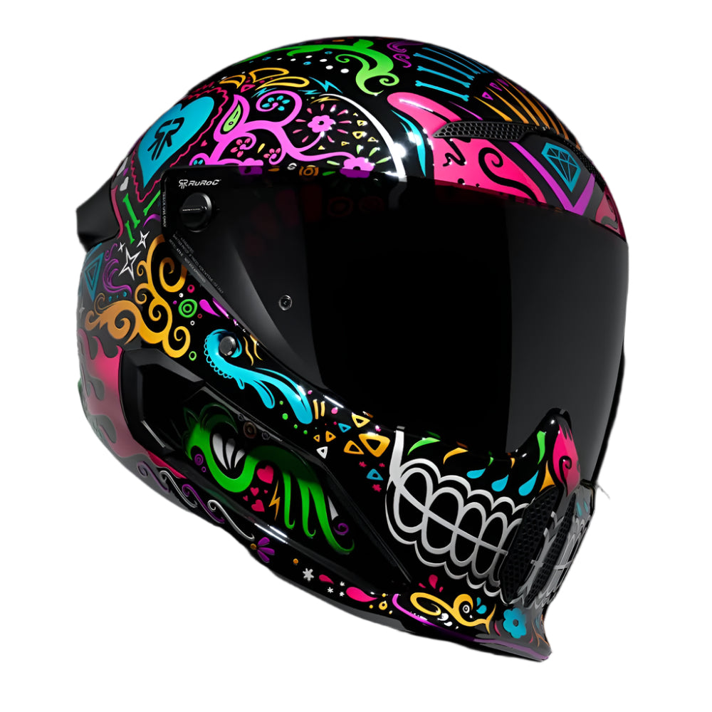 Ruroc AT4.0 Street La Catrina FREE UK Delivery, FREE 365 Day Returns | Moto Central