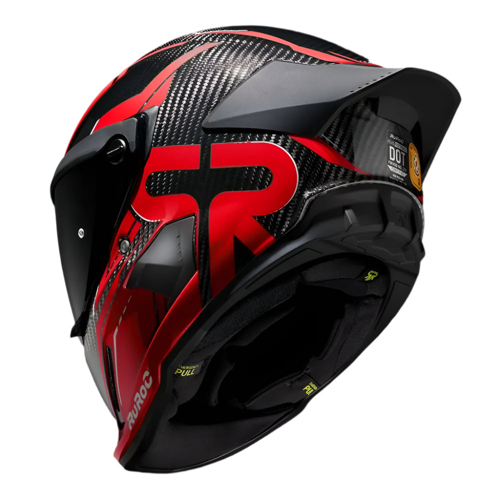 Ruroc AT4.0 Track Inferno Red FREE UK Delivery, FREE 365 Day Returns | Moto Central