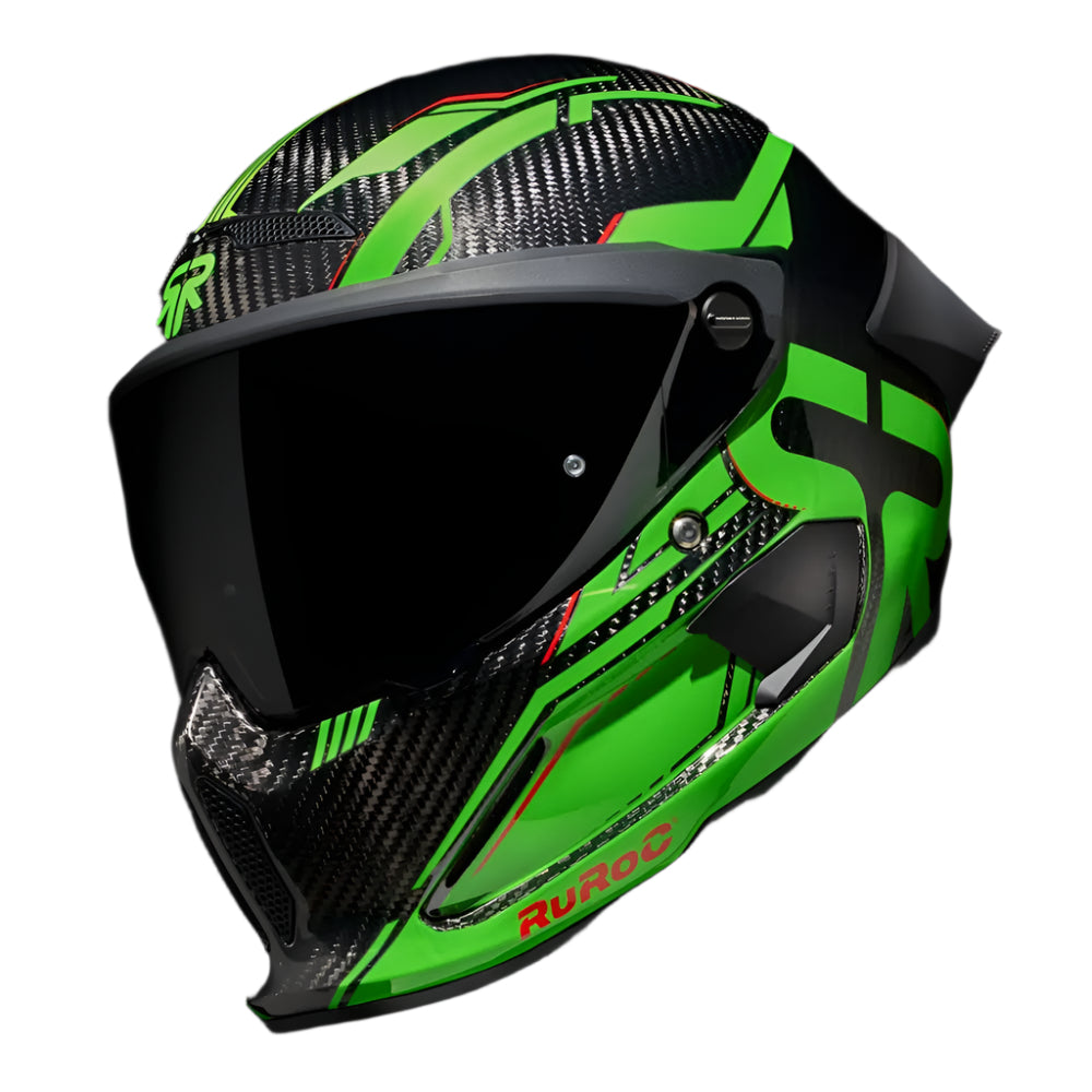Ruroc AT4.0 Track Viper Green FREE UK Delivery, FREE 365 Day Returns | Moto Central