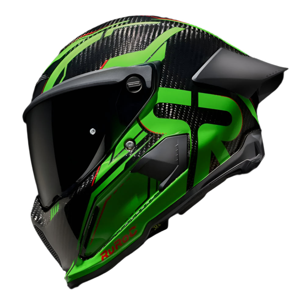 Ruroc AT4.0 Track Viper Green FREE UK Delivery, FREE 365 Day Returns | Moto Central