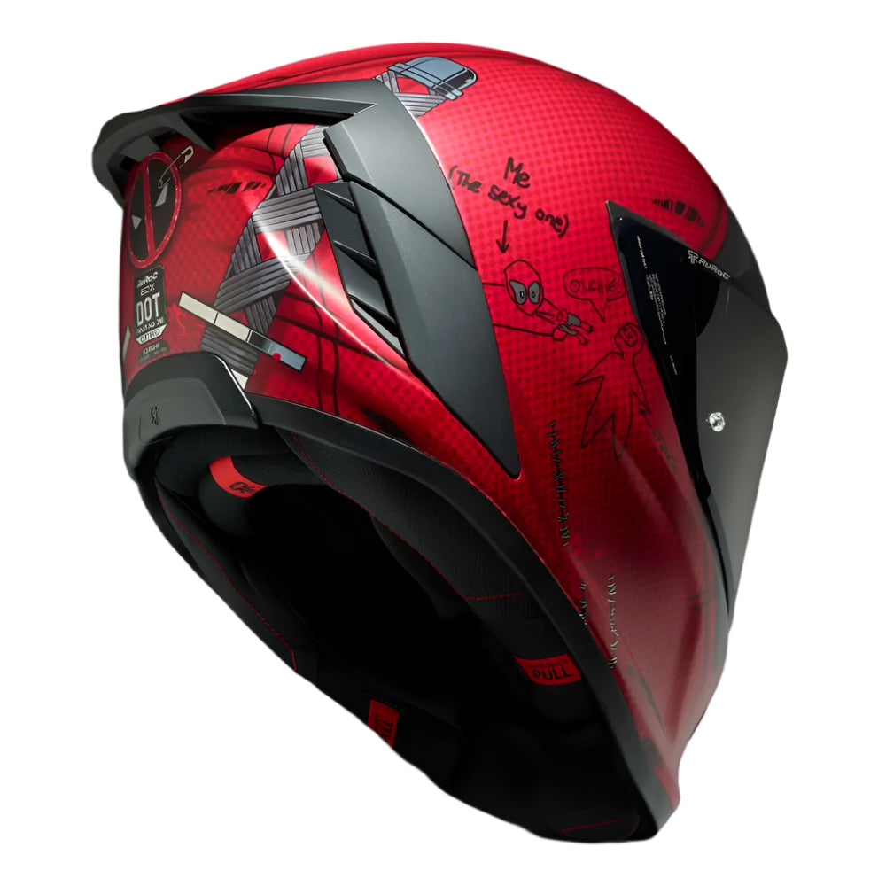 Ruroc EOX Marvel's Deadpool Red FREE UK Delivery, FREE 365 Day Returns | Moto Central