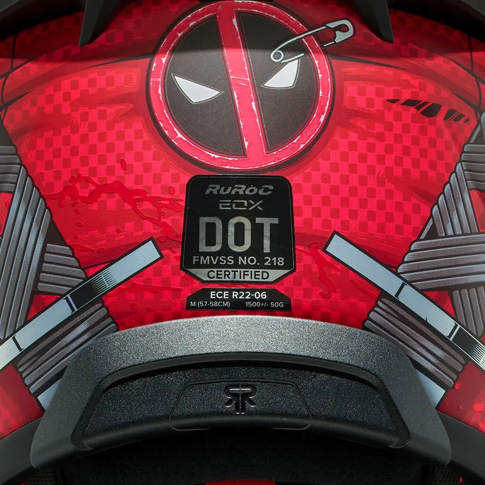 Ruroc EOX Marvel's Deadpool Red FREE UK Delivery, FREE 365 Day Returns | Moto Central