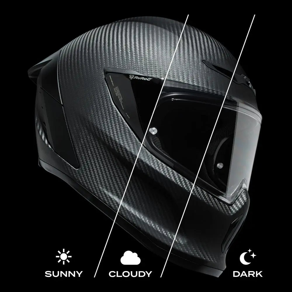 Ruroc EOX Visor Photochromic FREE UK Delivery, FREE 365 Day Returns | Moto Central