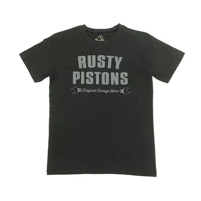 Rusty Pistons Gabbs T-Shirt Black - FREE UK Shipping, FREE 365 Day Returns | Moto Central