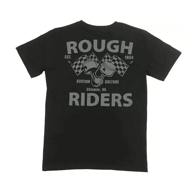 Rusty Pistons Gabbs T-Shirt Black - FREE UK Shipping, FREE 365 Day Returns | Moto Central