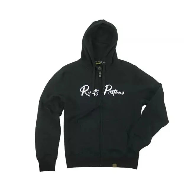 Rusty Pistons Riggins Zip Hoodie Black - FREE UK Shipping, FREE 365 Day Returns | Moto Central