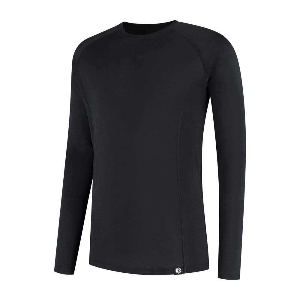 Rusty Stitches Merino Base Layer 200 Long Sleeves T-Shirt Black - FREE UK Delivery, FREE 365 Day Returns | Moto Central