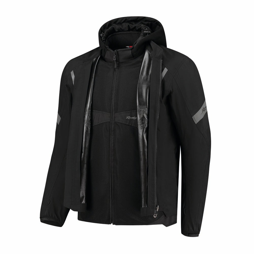 Rusty Stitches Carlo Textile Jacket Black - FREE UK Delivery, FREE 365 Day Returns | Moto Central