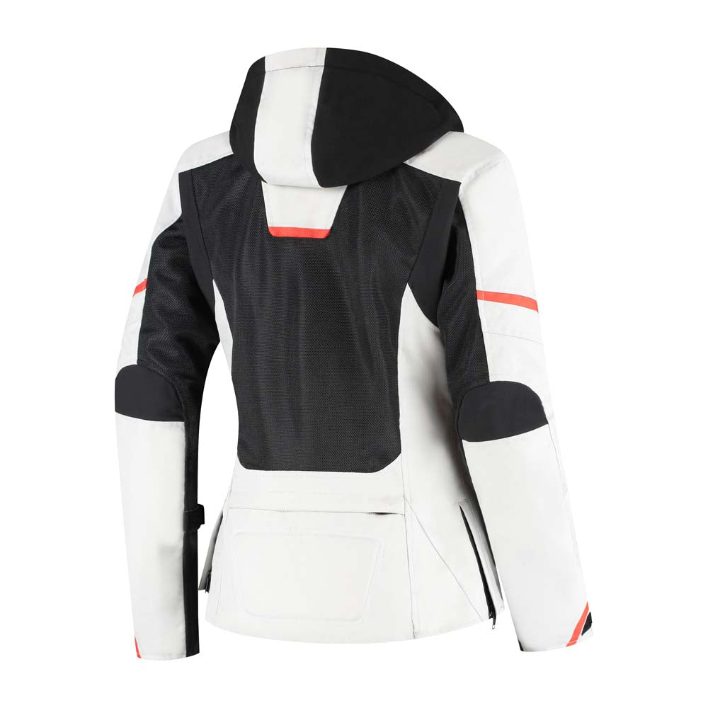 Rusty Stitches Caroline Ladies Textile Jacket Light Grey / Black - FREE UK Delivery, FREE 365 Day Returns | Moto Central