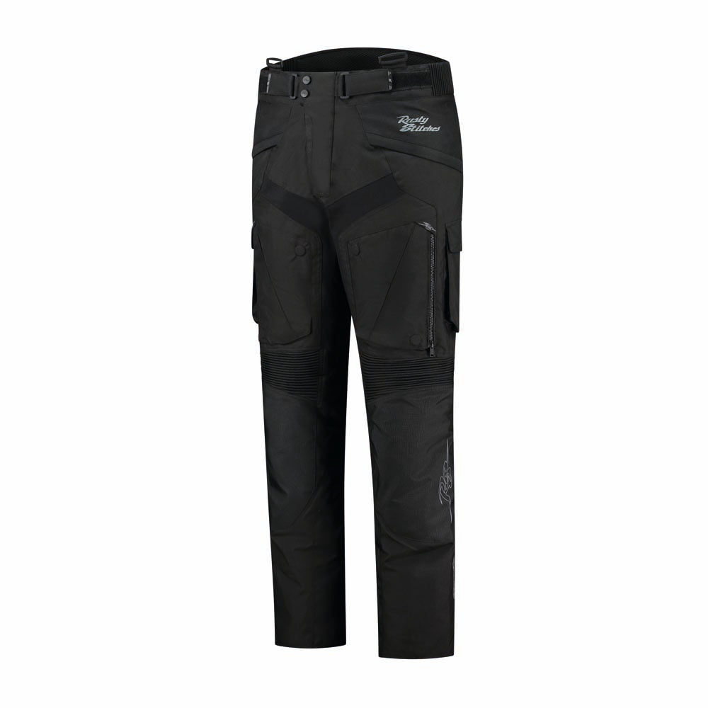 Rusty Stitches Cliff Textile Trouser Black - FREE UK Delivery, FREE 365 Day Returns | Moto Central